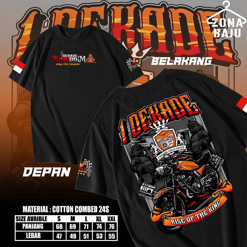 KAOS ANNIV KINGDOM JOGJA UNITED (1 DEKADE) t shirt rxking