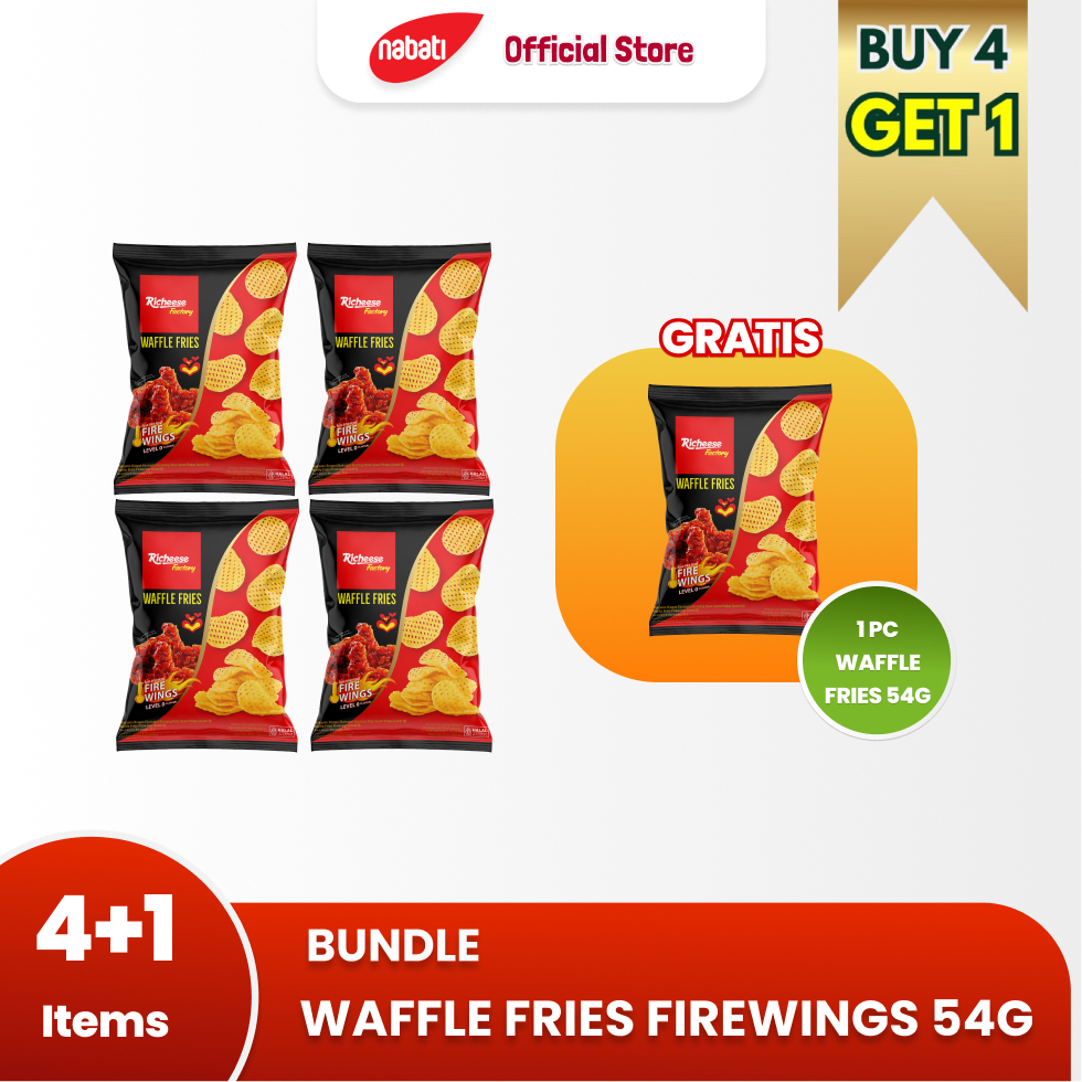 

Waffle Fries Fire Wings 54 gram - 5 Pcs