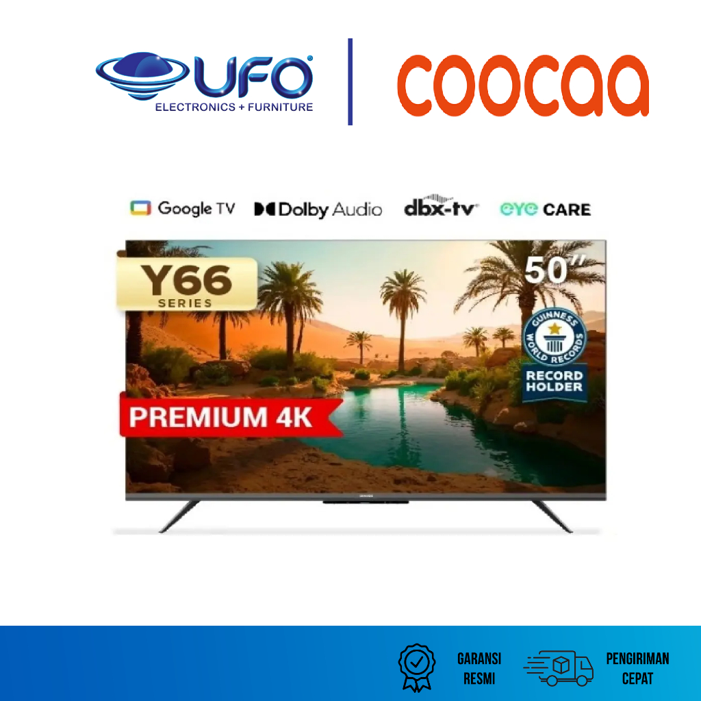 Coocaa 50 Inch Smart Google LED TV 4K UHD 50Y66