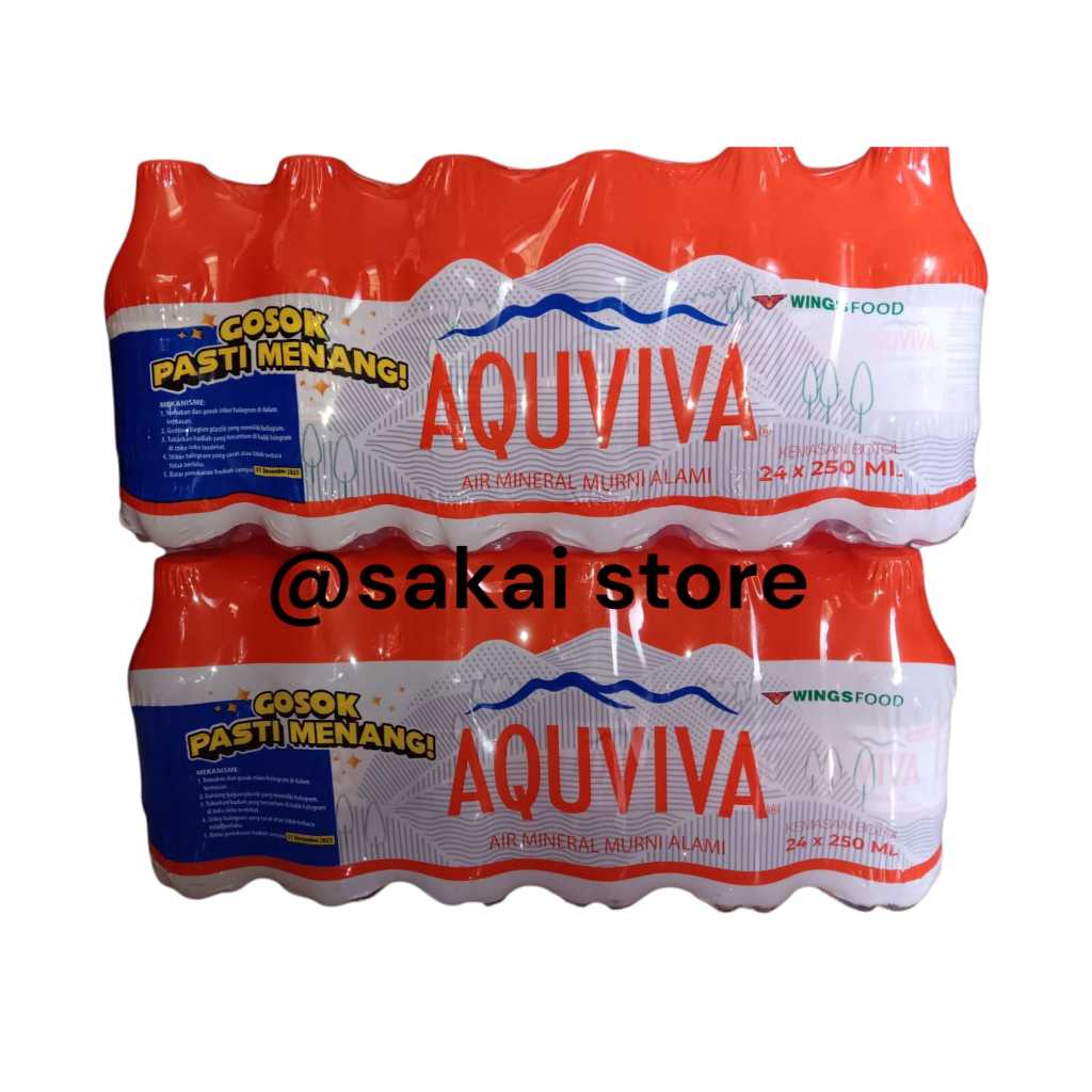 

AQUVIVA AIR MINERAL 1 KRAT 250mL ISI 24 Botol