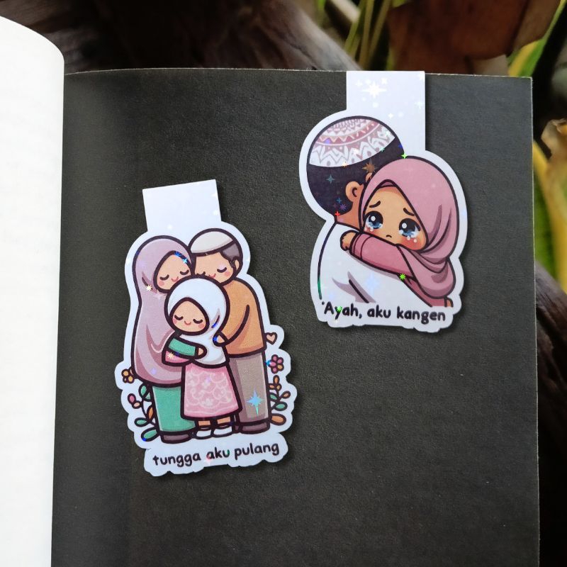 

Keluarga Sentimental Pembatas Buku Magnet | Handmade Magnetic Bookmark
