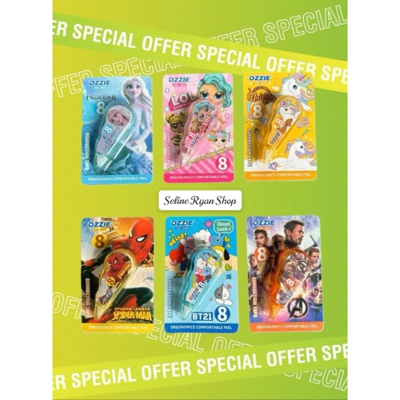 

Correction Tape Roller Tipp X Stipo Tape Kertas Mini Rol Tipex