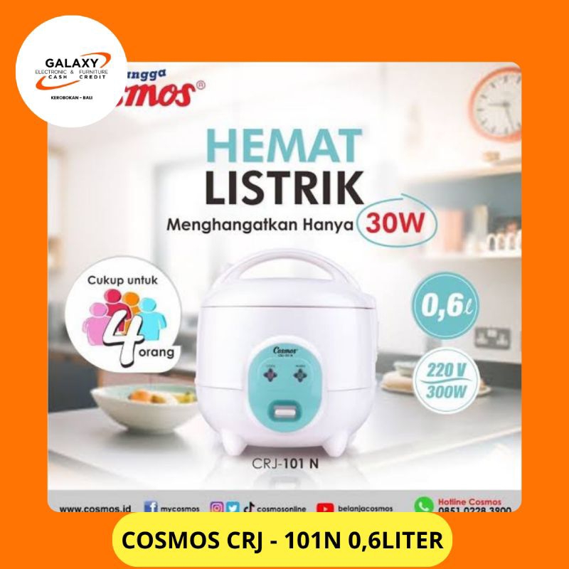 Magic Com Cosmos 0,6 Liter CRJ - 1001N penanak nasi