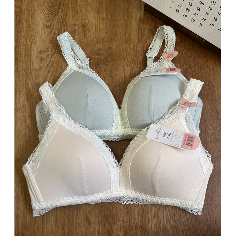 YOUNG HEARTS BRA TANPA KAWAT BUSA TIPIS SIZE 32B 34B Y23-20186B