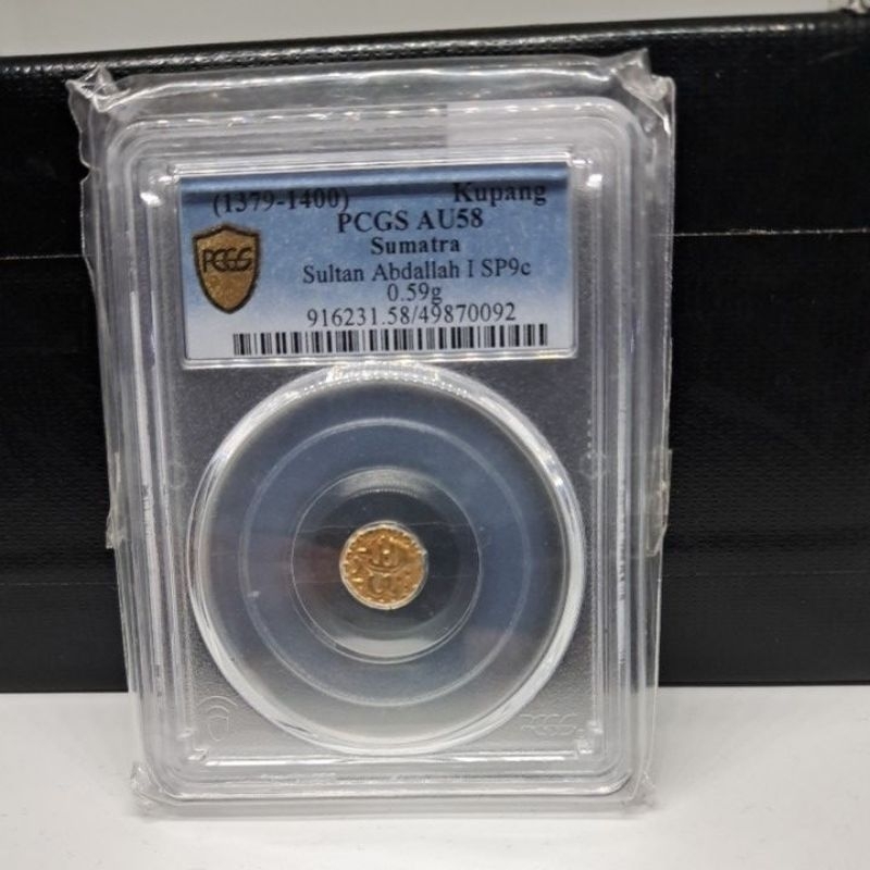 koin emas kupang pcgs au 58