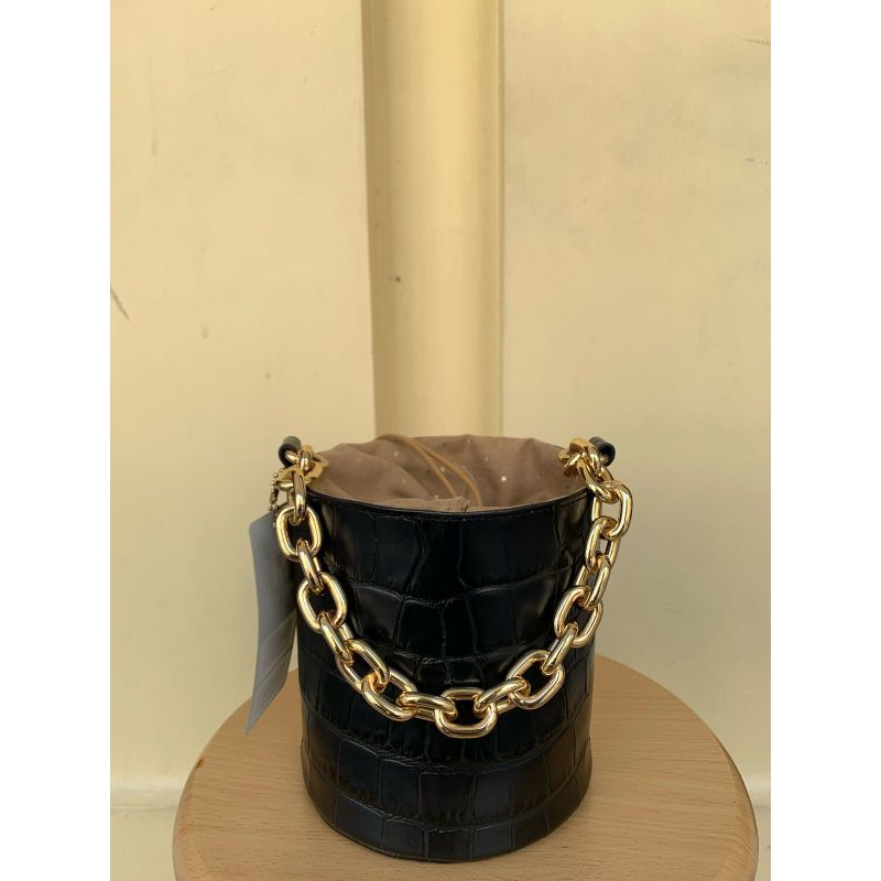 Tas Bucket - Tas Ember -Tas Wanita - Tas Kulit Premium - MJ Tas Bucket Croco