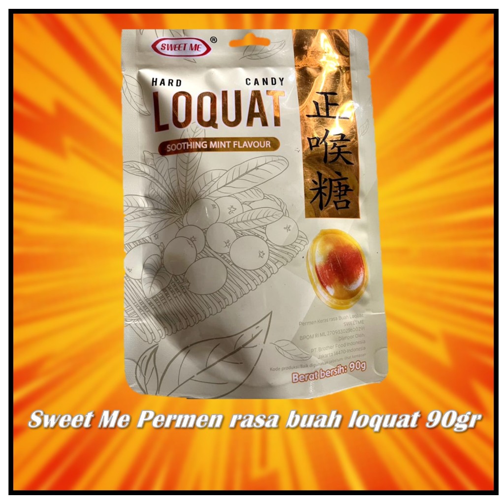 

Sweet Me Permen rasa buah loquat 90gr