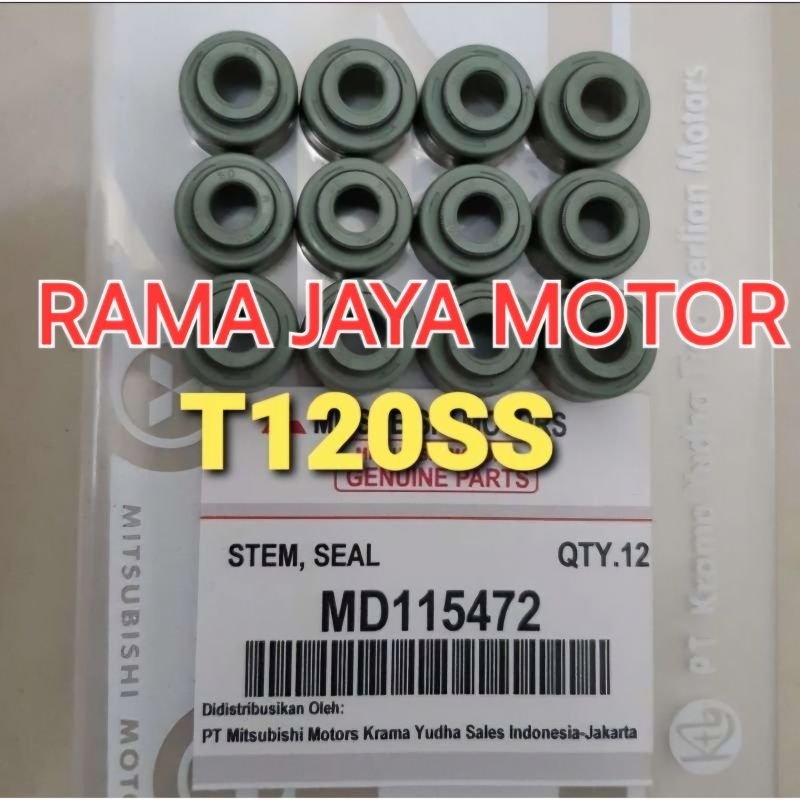 SEAL KLEP ORI MITSUBISHI T120SS KARBU 1.300CC