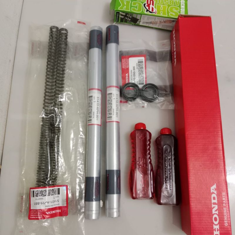 As shock sok depan+per+sil+oli honda kharisma supra x 125 KPH