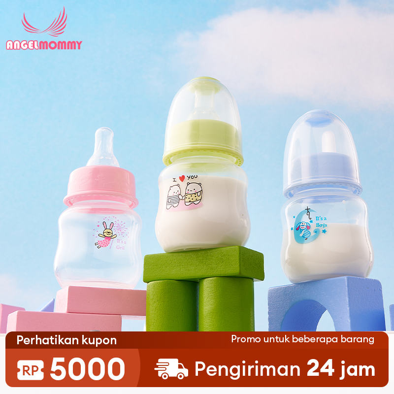 Angel Mommy 60Ml Botol Bayi Bahan Pp Botol Bayi Baru Lahir Botol Jerami Bayi Bebas Bpa