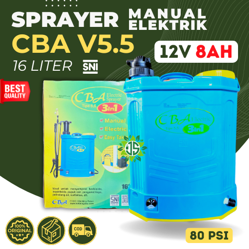 Sprayer CBA Type 5.5 Manual+Elektrik 3in1 | Tangki Semprot Gendong