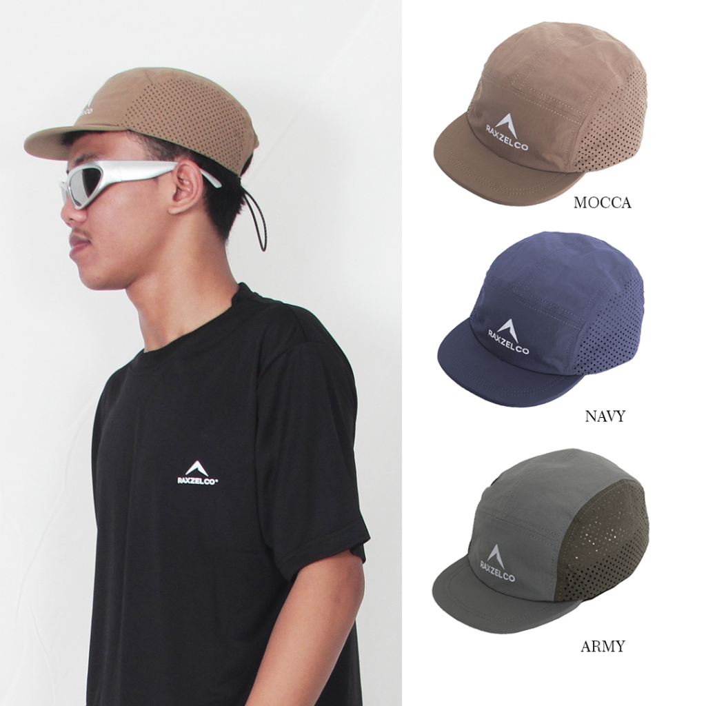 Raxzel Topi Lari/Gowes/Trekking/Running Cap Moreland 3 warna 5D