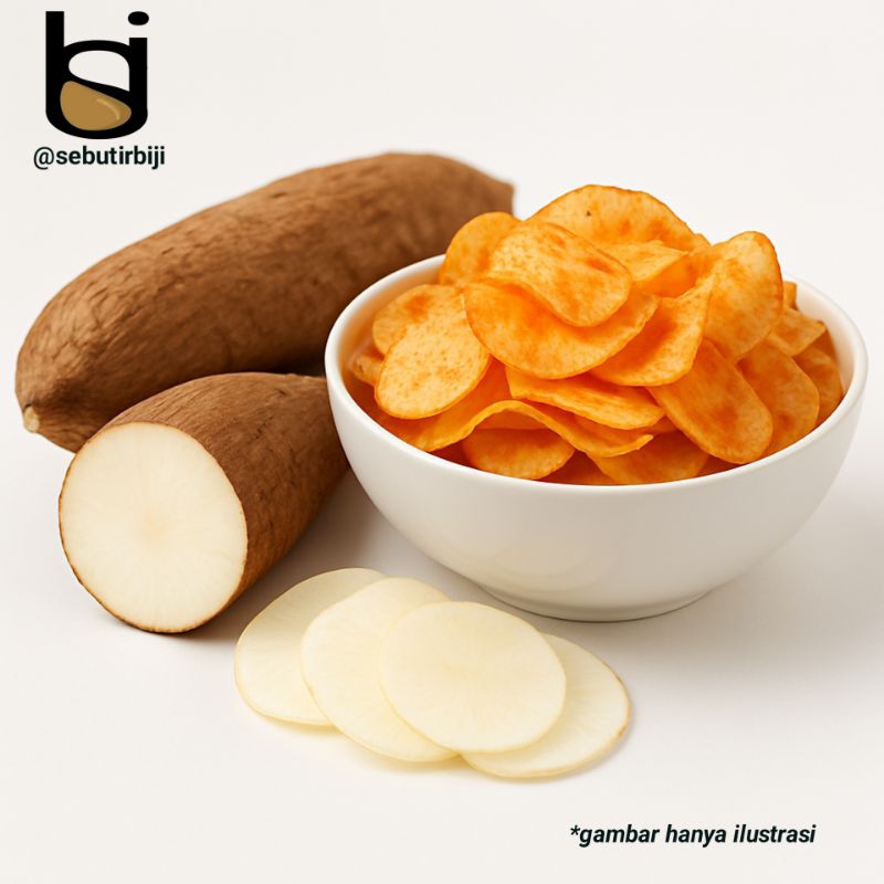 

Kringkong Keripik Singkong 200gr - Original, Balado Manis Pedas, Extra Pedas