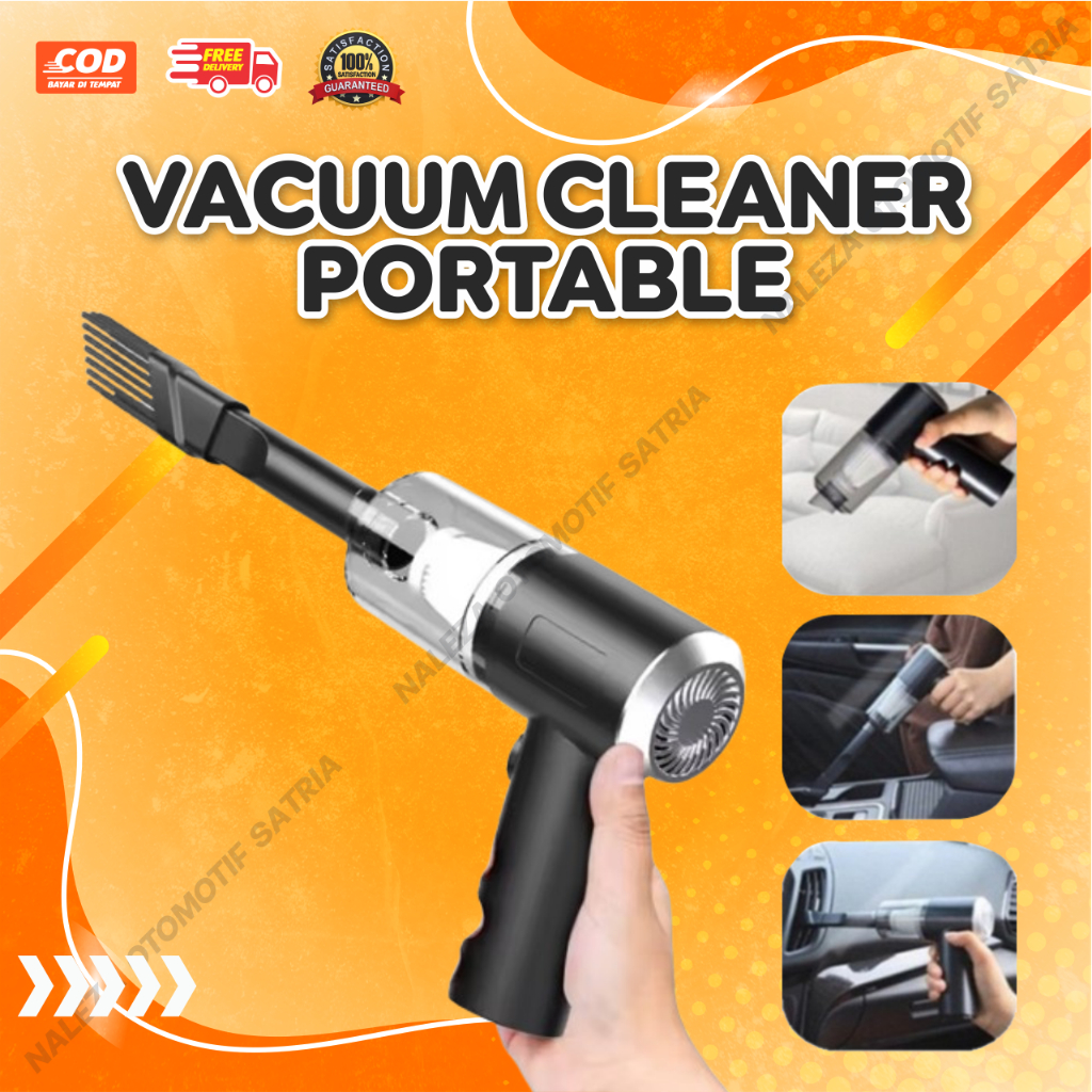 Vacuum Cleaner Penyedot Debu Mobil Portable Daya Hisap Kuat Tanpa Kabel