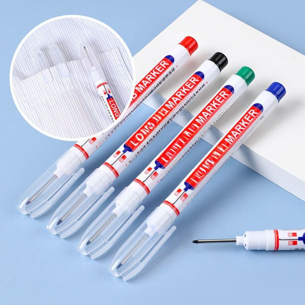 

KUKE Spidol Tukang 2 Sisi 20mm / Long Nib Tip Marker / Pulpen Warna Bangunan Permanen Anti Air