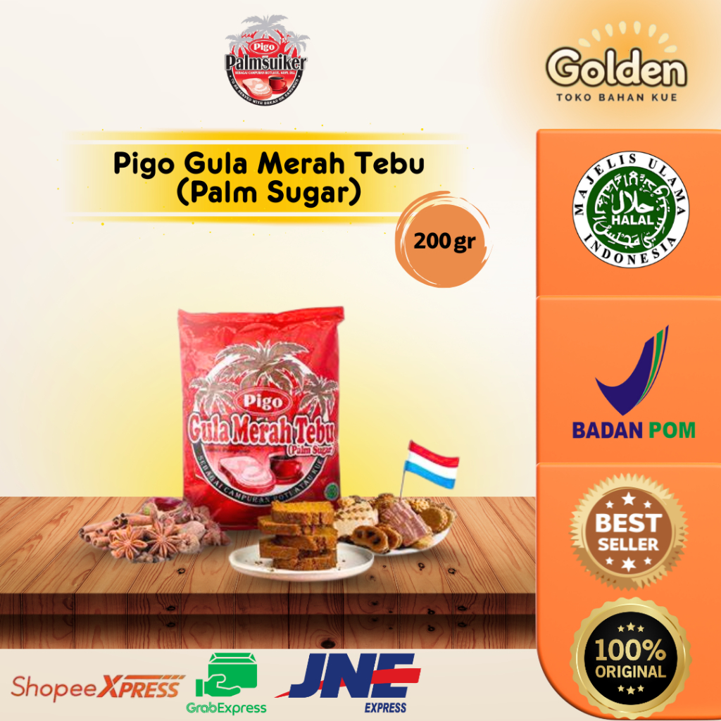 Pigo Gula Merah Tebu Palm Sugar 200 Gr / Palm Sugar Pigo