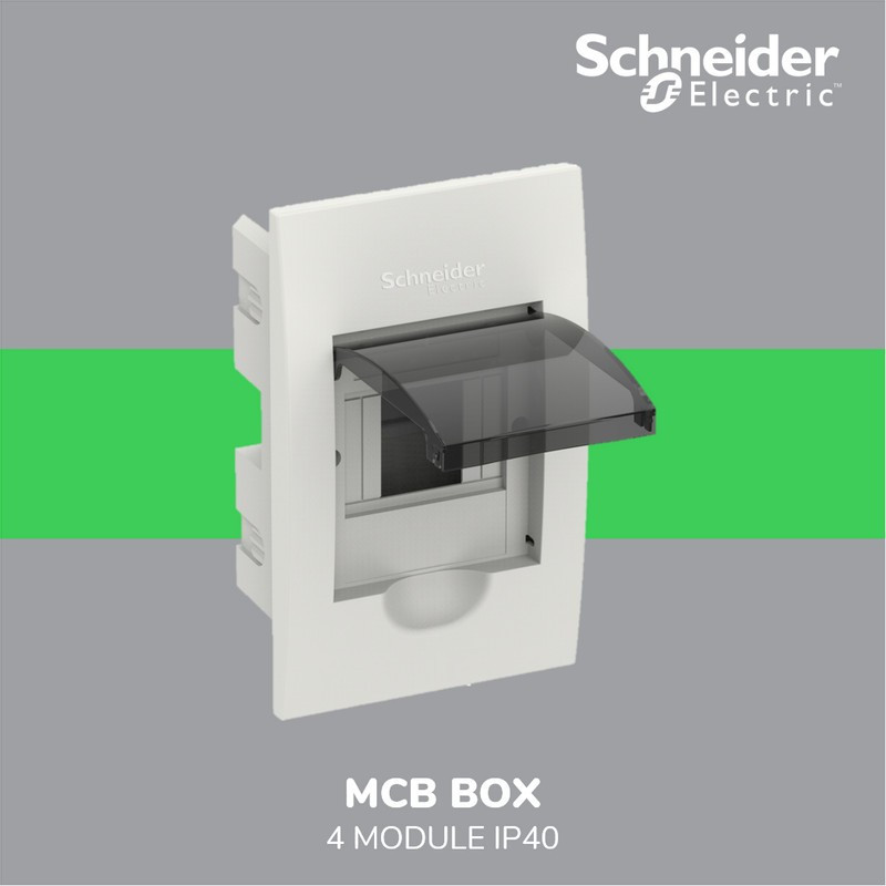 BOX MCB SCHNEIDER 4 GROUP TANAM TEMBOK / BOX MCB 4 GRUP SCHNEIDER