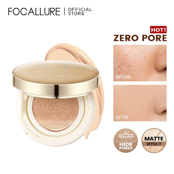 Cushion FOCALLURE Poreless BB Cushion Foundation Full Coverage ORIGINAL