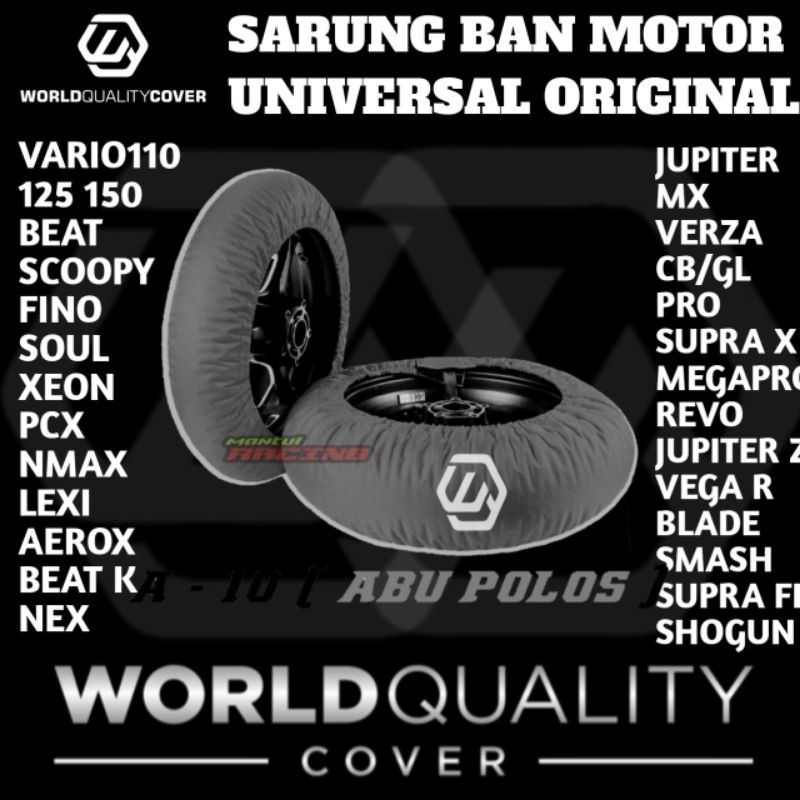 ( SABLON ) WARNA TERLENGKAP SARUNG BAN HONDA BEAT NEW RING 14 READY RING 17 18 CISTOM COVER BAN NMAX