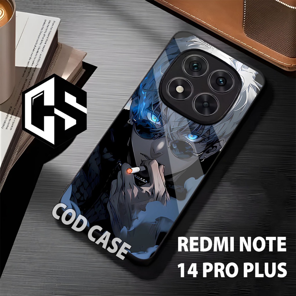 case Hp REDMI NOTE 14 PRO PLUS/motif anime/casing redmi note 14 pro plus 5g/casing/softcase/glitter/