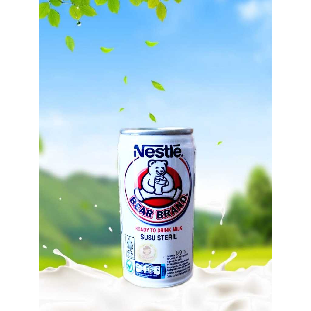 

.Eceran Nestle Bear.brand susu beruang susu steril 189 ml susu sapi murni ( DS bgr)