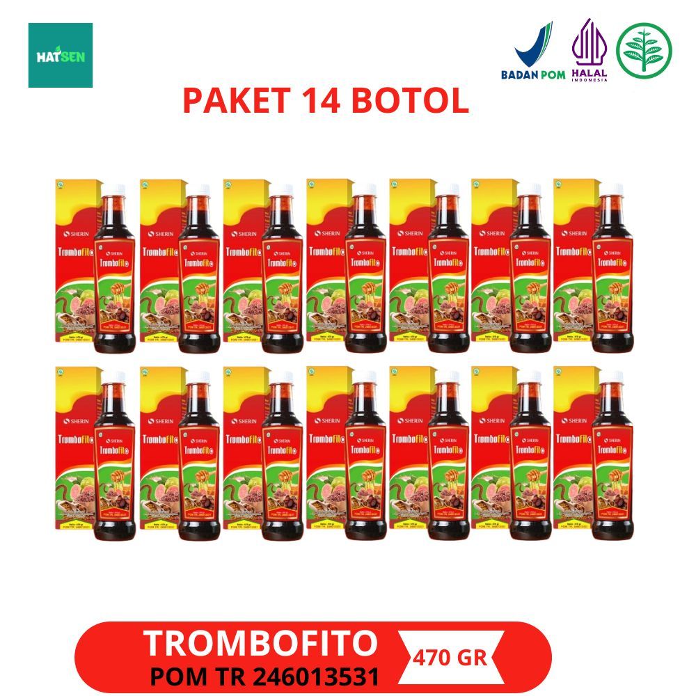 

Trombofito 14 Botol - Sherin Madu Angkak Sari Kurma 470 gram