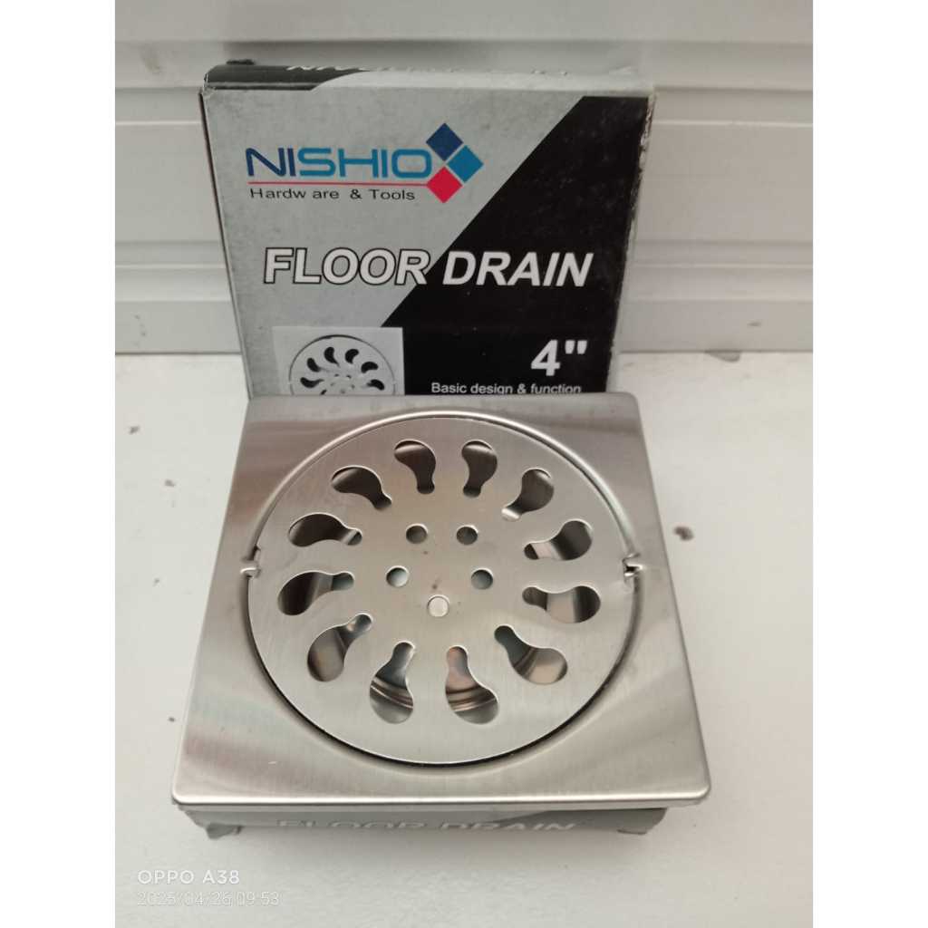 AFUR LANTAI PLAT KOTAK GEPENG / SARINGAN GOT /AFUR  GEPENG / SARINGAN AFUR KAMAR MANDI STAINLESS STE