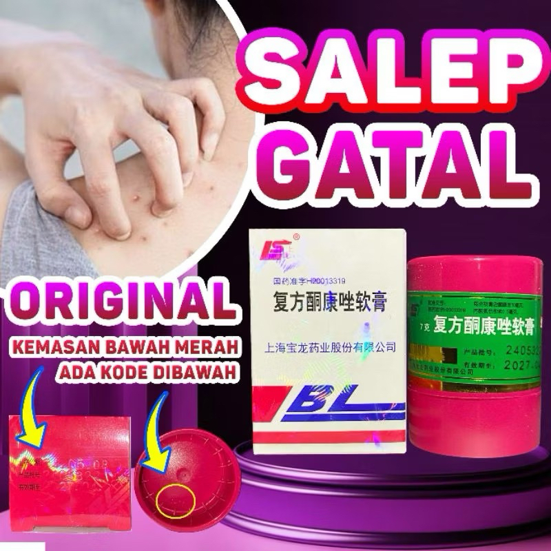 Salep Gatal Merah Original Salep Gatal Kulit Ampuh Atasi Jerawat dan Bekas Jerawat Gatal Jamur Exim 