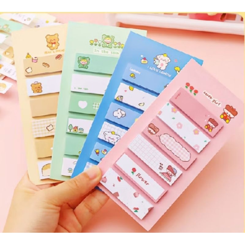 

Sticky Note Karakter Lucu / Kertas Memo Pembatas Buku Perlengkapan Sekolah