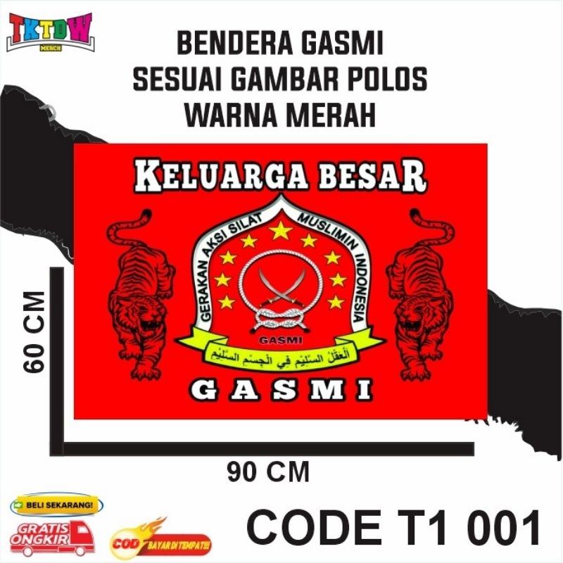 FLAG PAGAR NUSA GASMI READY STOK TERBARU ( T1 001 )