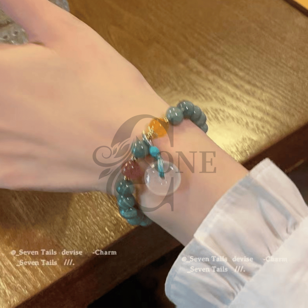 【C.One】GELANG MODEL BATU ALAM CINA - GAYA ETNIK VINTAGE GELANG RUYI SENAR