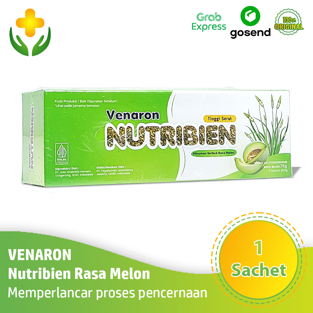 

Venaron Nutribien Rasa Melon 1 Sachet - Minuman Serbuk Melancarkan Buang Air Besar