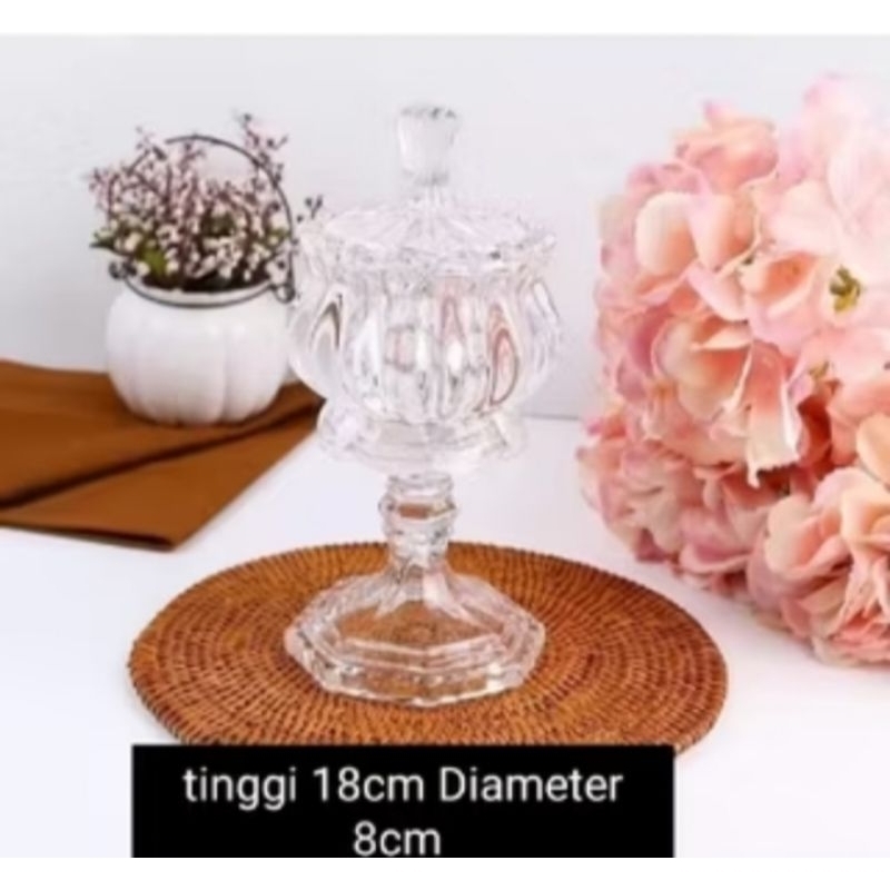 candy pot kaca Tempat Permen Capodimonte