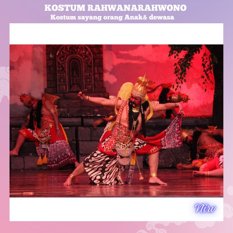 Kostum Rahwana/kostum rahwono/wayang orang rahwana rahwono