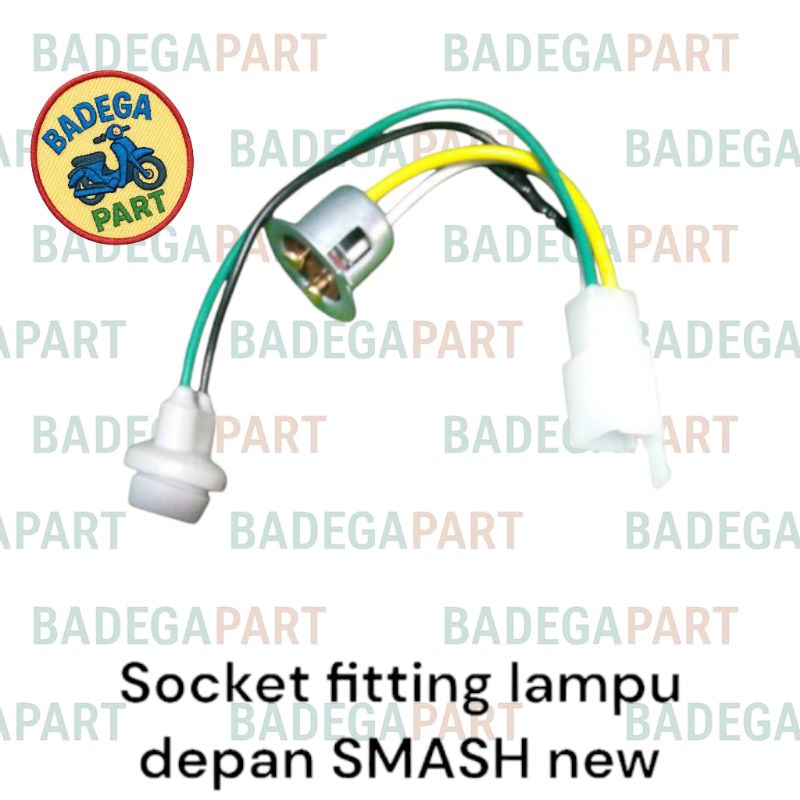 pitting kabel socket lampu depan utama set pitting senja SUZUKI SMASH new