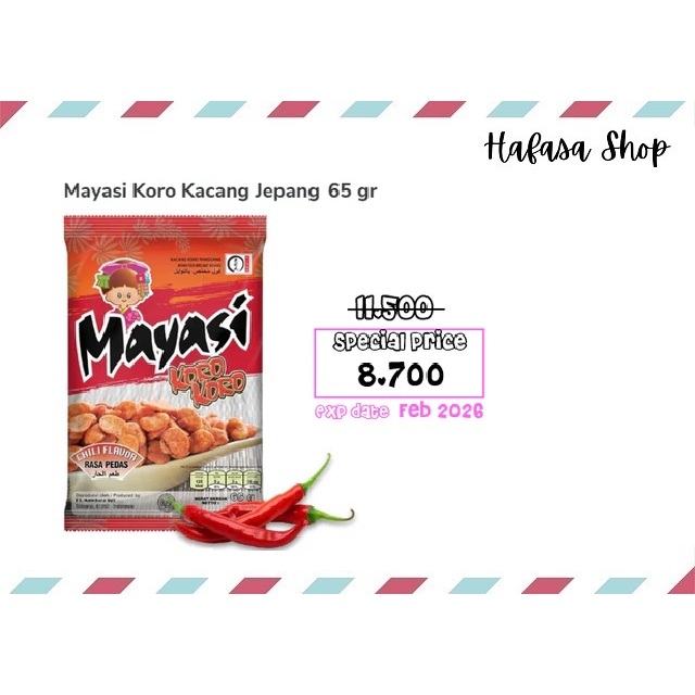 

Mayasi Kacang Koro 65 Gram - Rasa Pedas