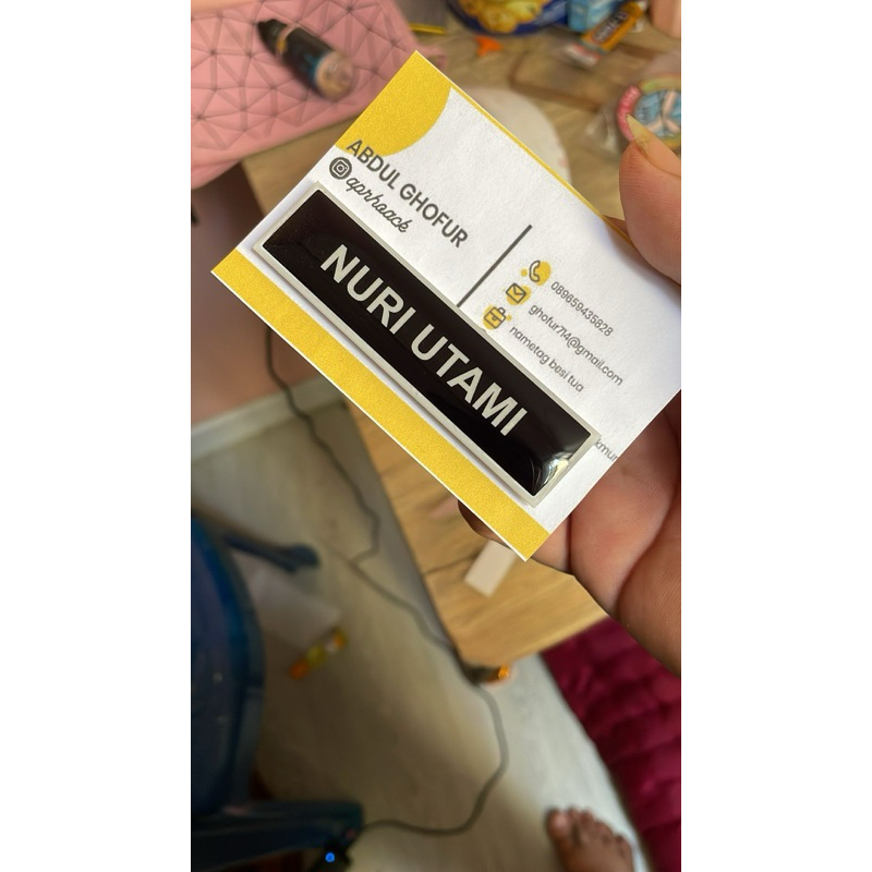 

Nametag|Papan Nama