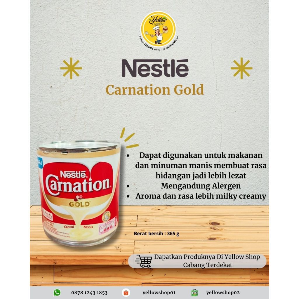 

NESTLE CARNATION GOLD SKM 365GR