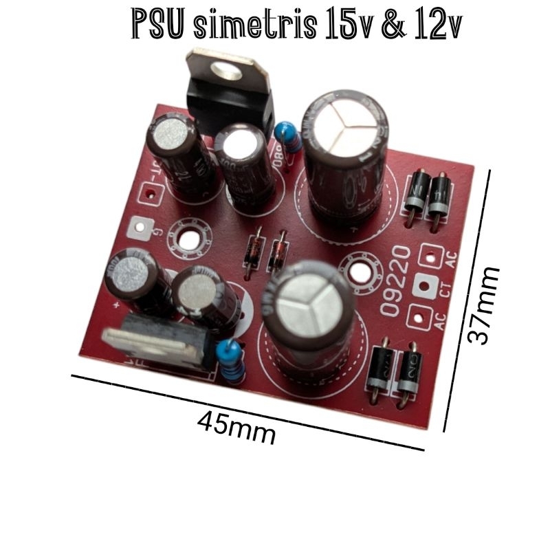 kit PSU simetris 15V & 12V