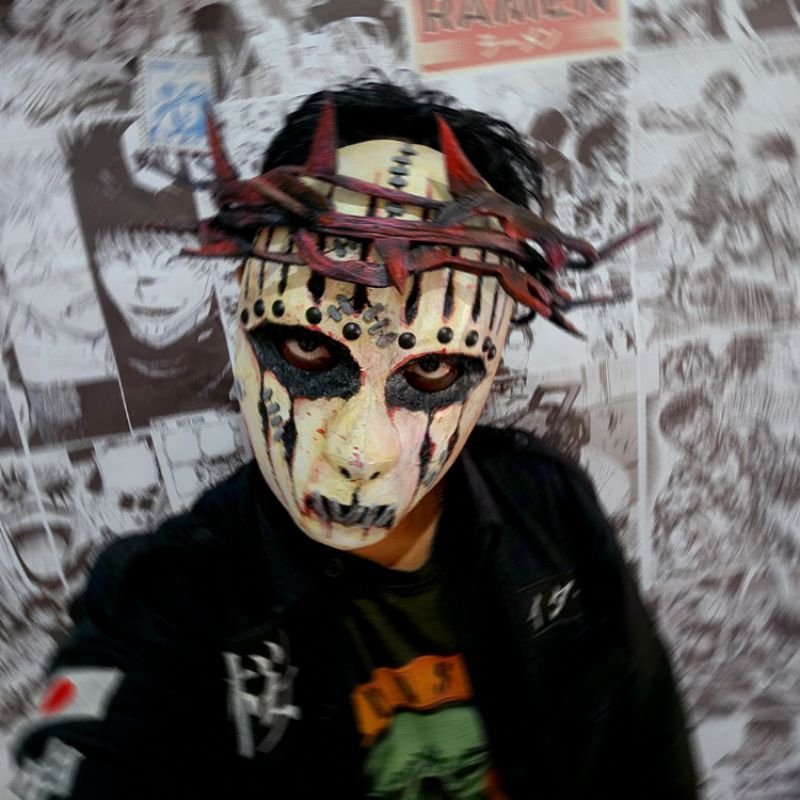Topeng Slipknot Joey Jordison AHIG Cosplay Mask Metal Halloween