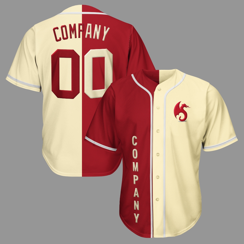 Jersey Baseball Custom Bordir Bebas Desain 08