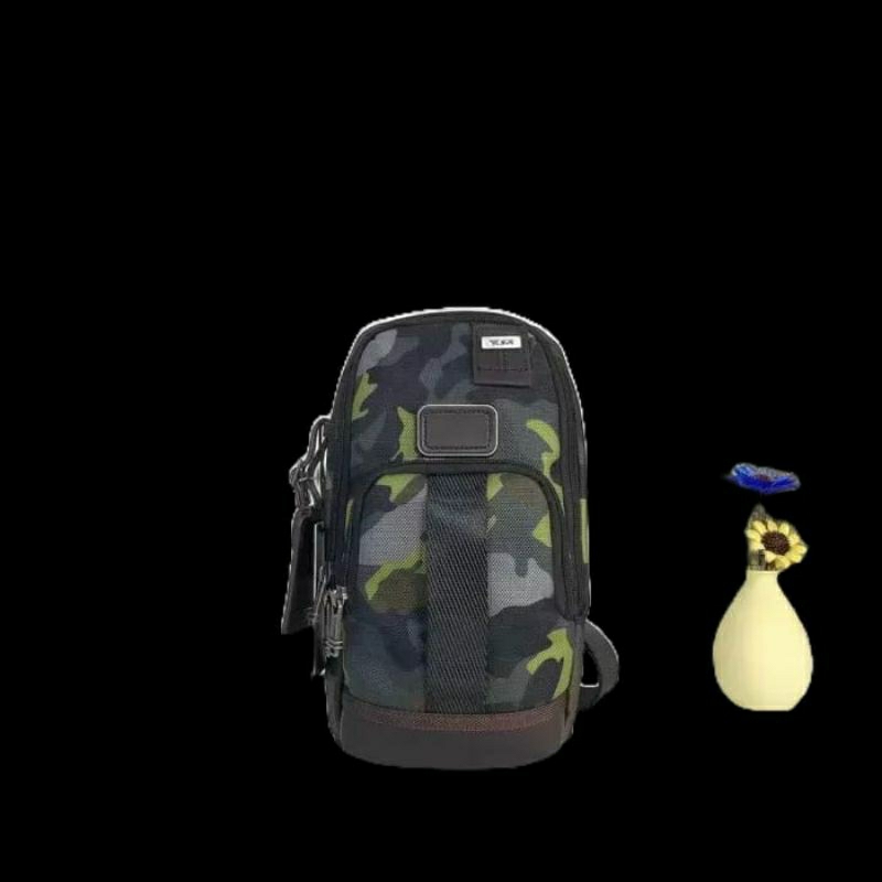 Tas  Tumi Selempang Fife Camo Army Loreng Hijau Green Free Embos Slempang Bahu Crossbody Slingbag Sl