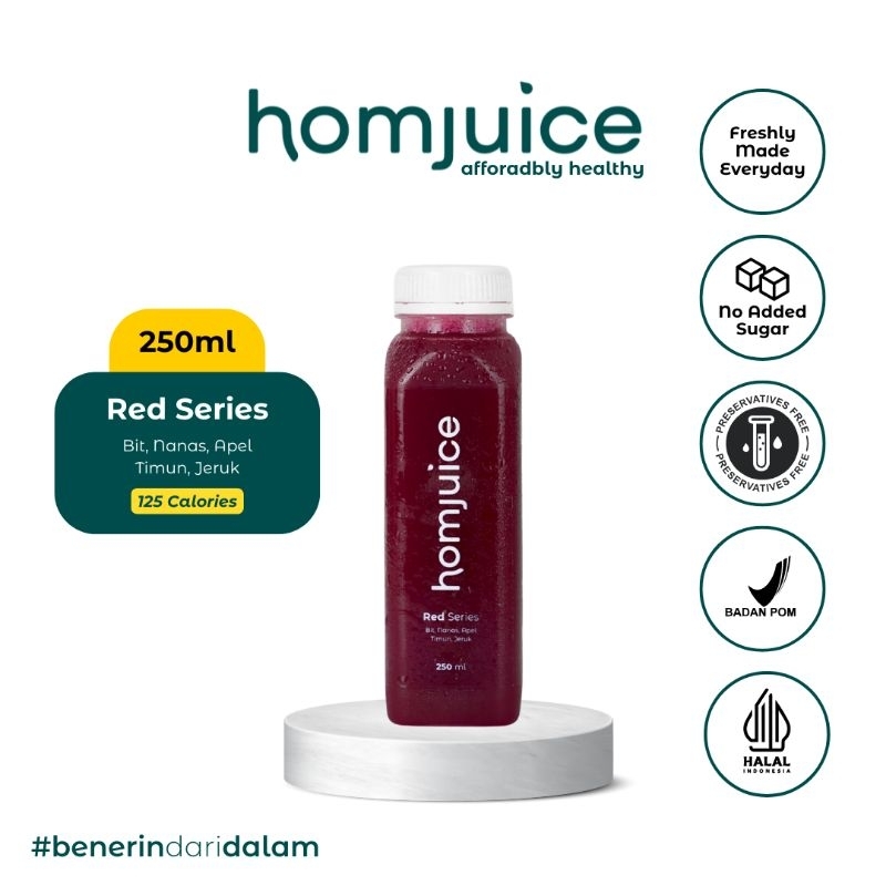 

Homjuice - Red Series 500 ml (Cold-Pressed Juice/Jus/Detox)
