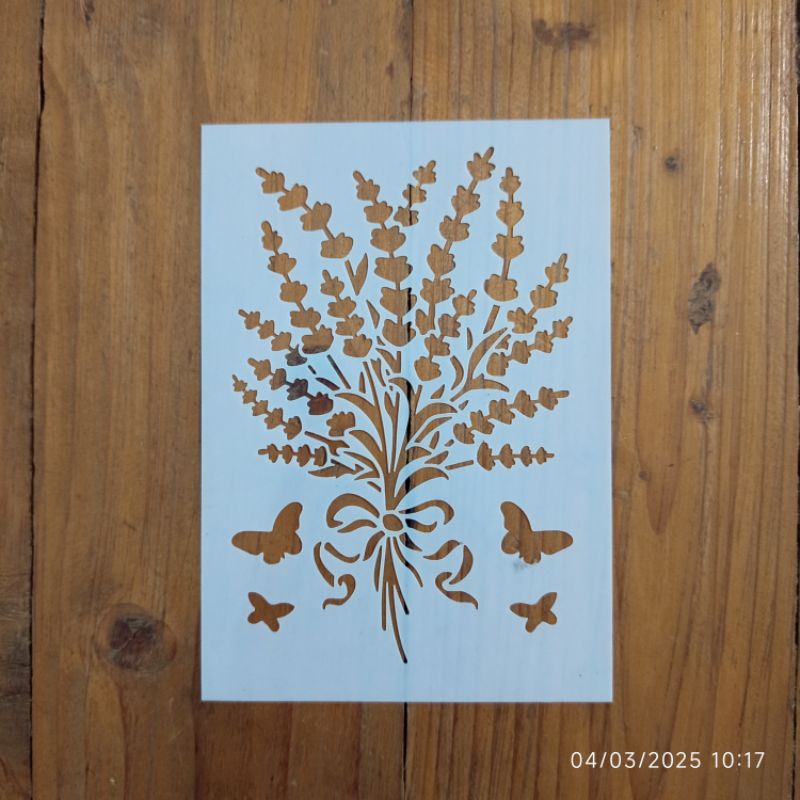 

[Bcalleigh Stencil] - Stencil / Cetakan Bunga Mini - Ukuran A6, A5 ,A4 - Bisa dipakai berulang.