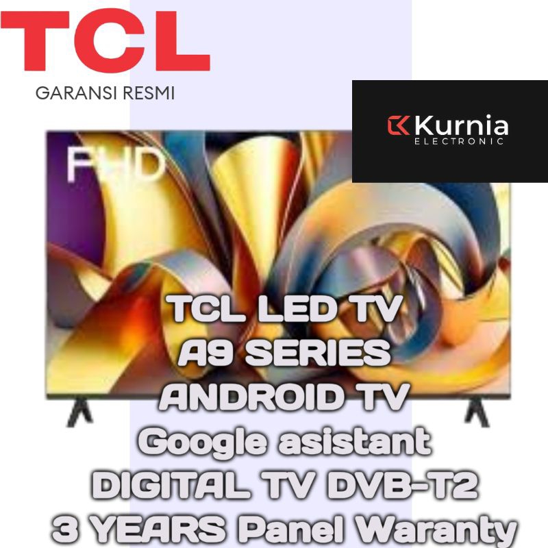 TCL LED TV Smart 32A9 HD  ANDROID TV 32 inch 2023 series
