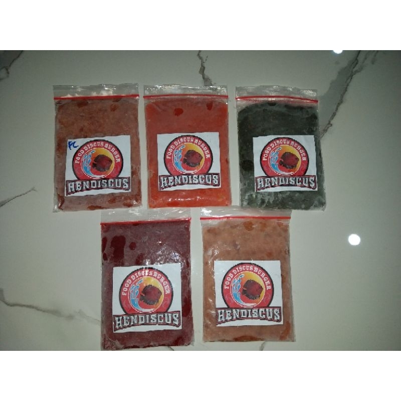 Burger Ikan Discus / Pakan premium ikan Discus