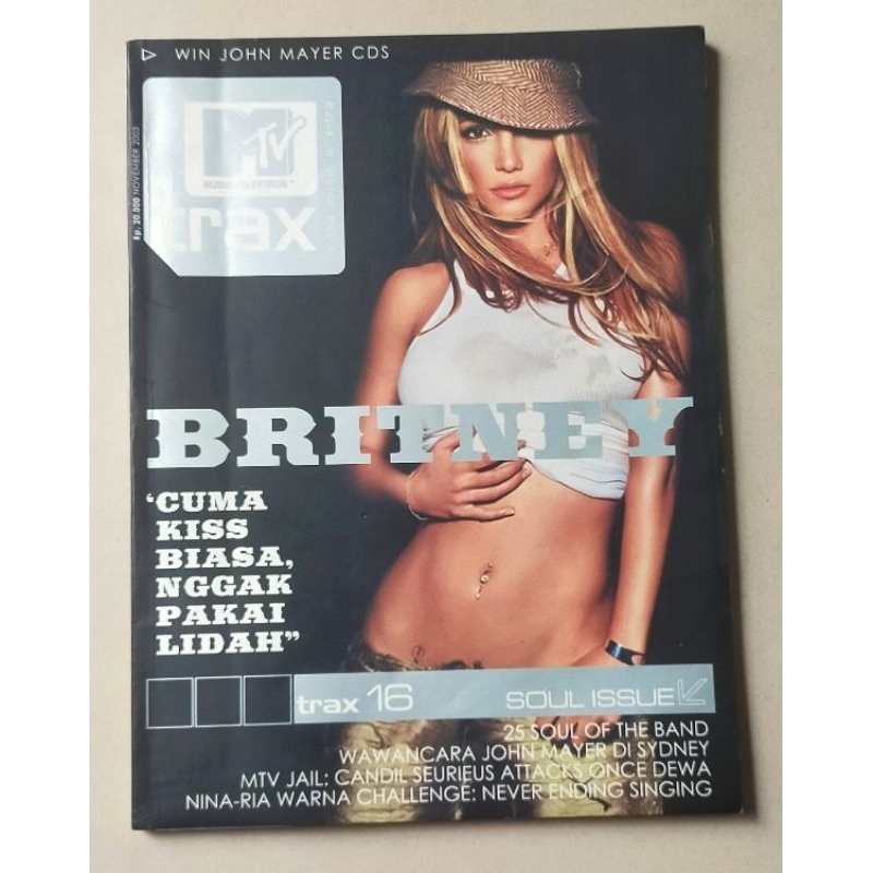 Majalah MTV Trax November 2003 - Cover Britney Spears - Iwan Fals - Bunda Iffet