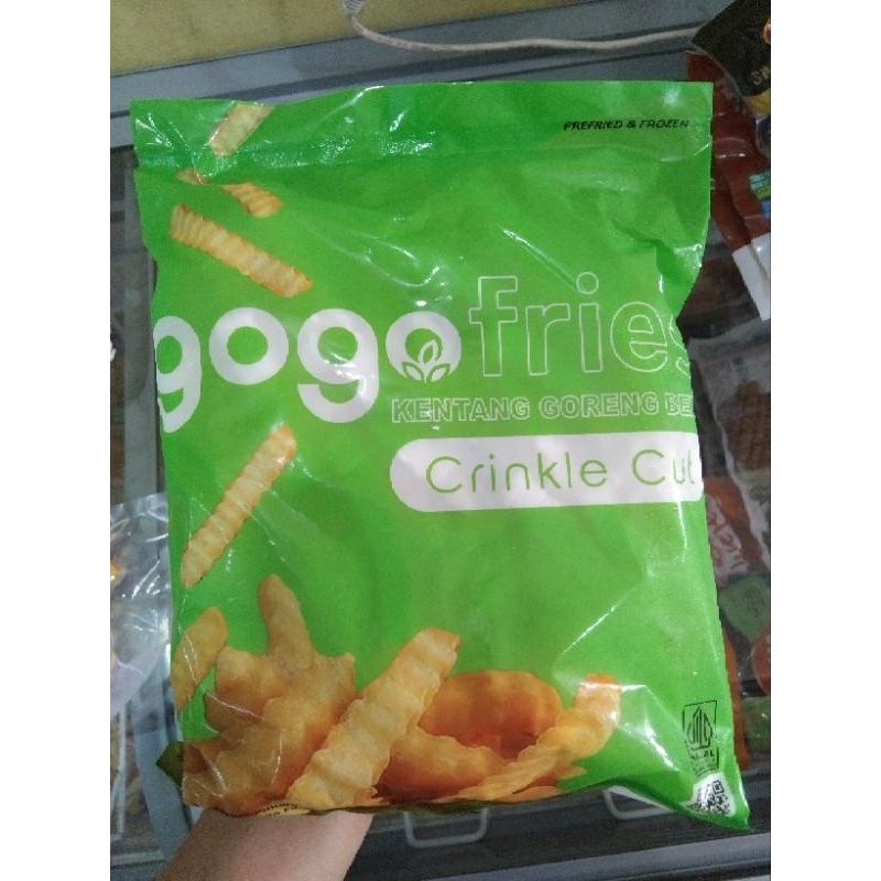

gogofries kentang goreng crinkle cut 1000gr