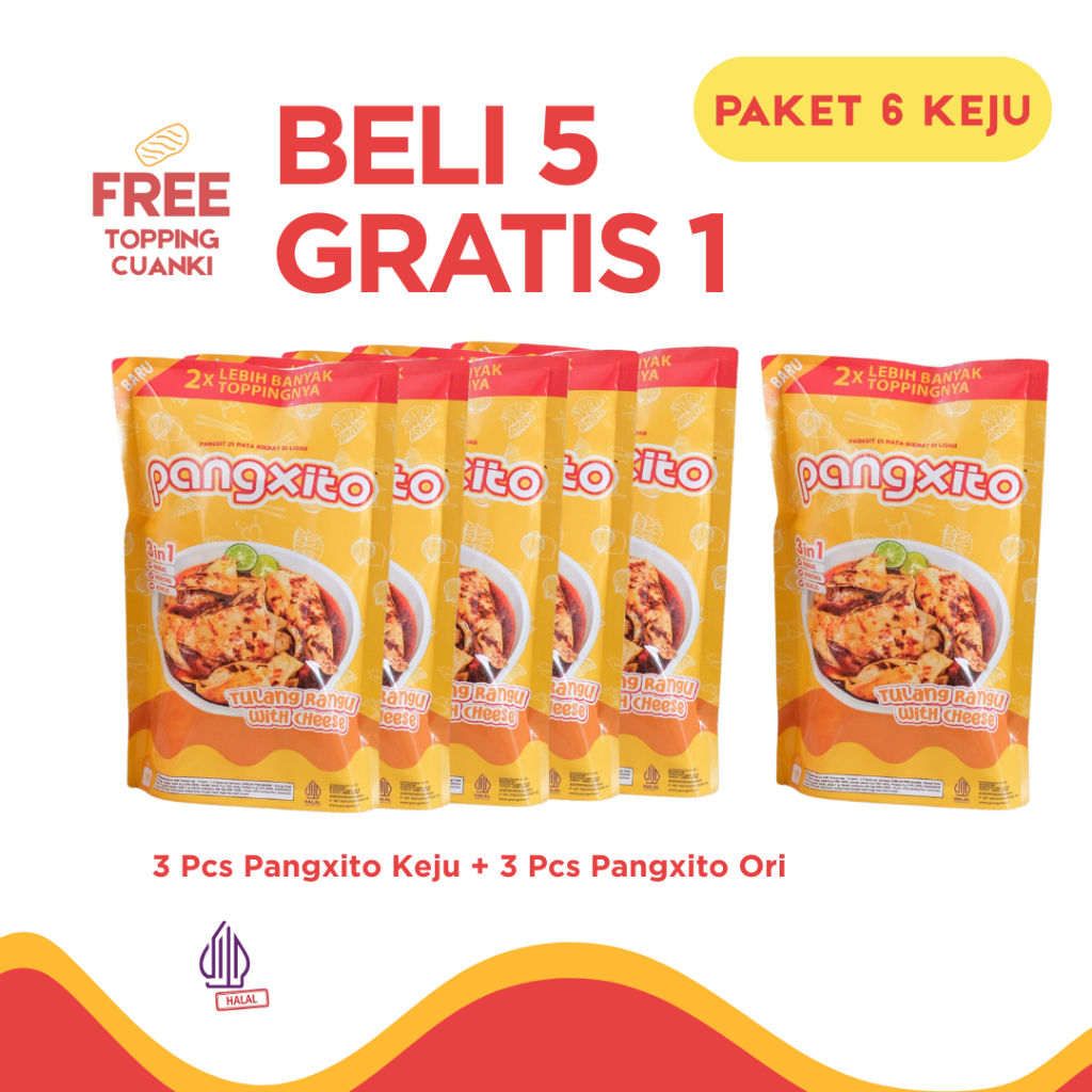 

5 Gratis 1 Pangsit Tulang Rangu isi Keju - Pangxito