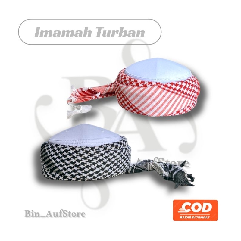Peci Imamah Permanen sorban Segiempat || Peci Sorban Imamah Instan Permanen Tinggal Pakaii Anak-Anak